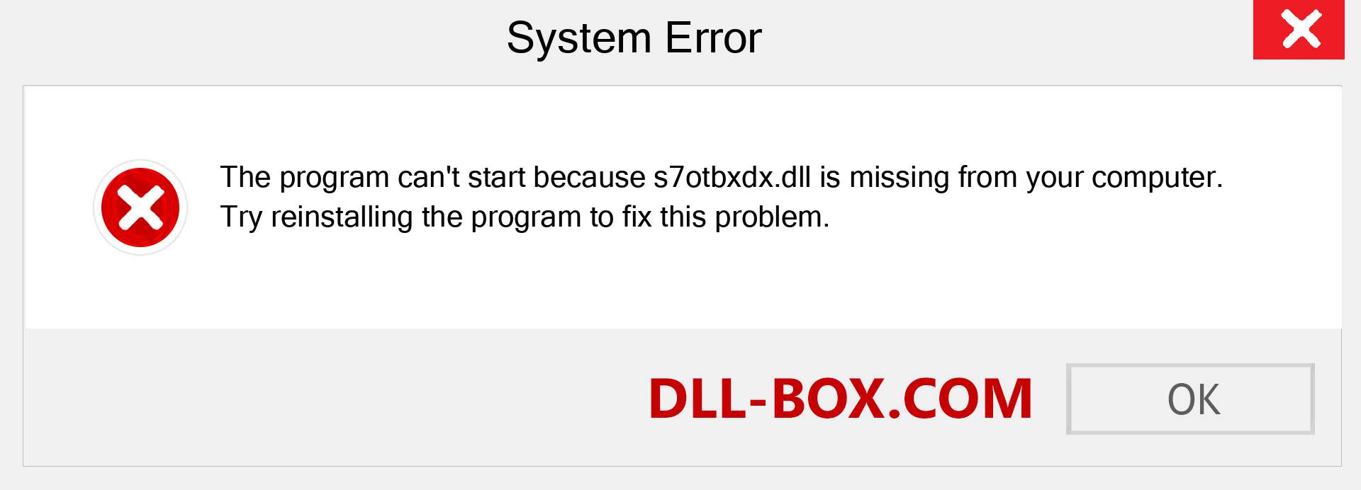  s7otbxdx.dll file is missing?. Download for Windows 7, 8, 10 - Fix  s7otbxdx dll Missing Error on Windows, photos, images